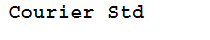 Courier Std